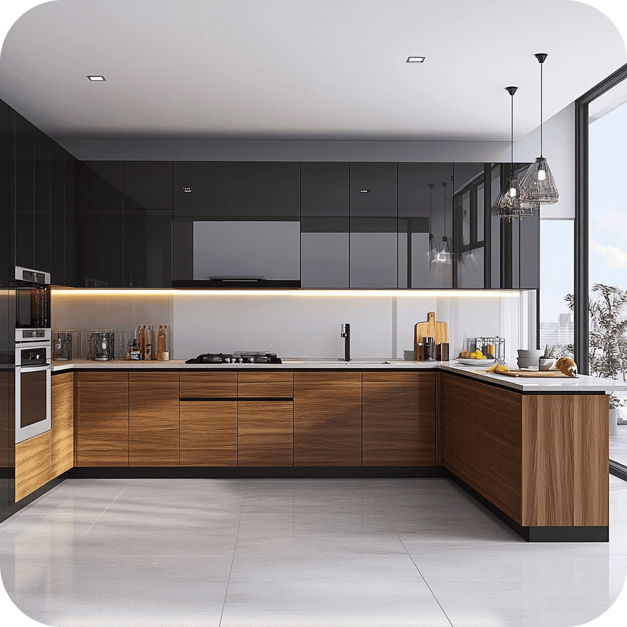 Illustration of kitchens services